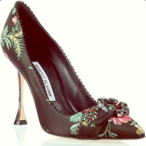 Manolo Blahnik Minbra 105 Floral